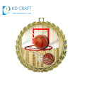 Fornecedor dourado China metal personalizado colorido esmalte impressão medalhas de basquete esportivas para prêmio